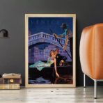 cartel de arte de pareja vintage