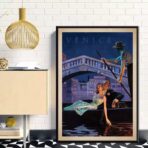 cartel de arte de pareja vintage