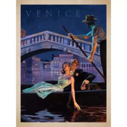 cartel de arte de pareja vintage