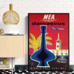 cartel vintage damasco