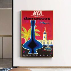 cartel vintage damasco