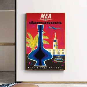 cartel vintage damasco