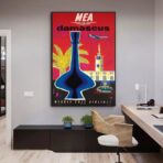 cartel vintage damasco