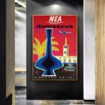cartel vintage damasco