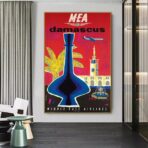 cartel vintage damasco