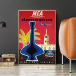 cartel vintage damasco