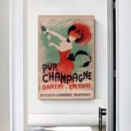 poster vintage champan puro damery epernay