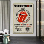 cartel concierto vintage de los rolling stones