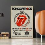 cartel concierto vintage de los rolling stones
