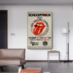 cartel concierto vintage de los rolling stones