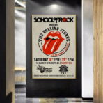 cartel concierto vintage de los rolling stones