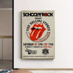 cartel concierto vintage de los rolling stones