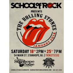 cartel concierto vintage de los rolling stones