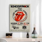 cartel concierto vintage de los rolling stones