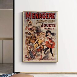 cartel de juguetes vintage