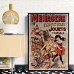 cartel de juguetes vintage