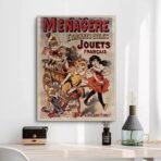 cartel de juguetes vintage