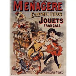 cartel de juguetes vintage