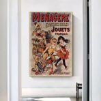 cartel de juguetes vintage