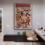 cartel de juguetes vintage