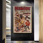 cartel de juguetes vintage