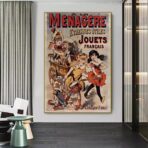 cartel de juguetes vintage