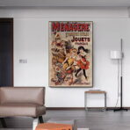 cartel de juguetes vintage
