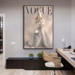 cartel de moda vintage vogue
