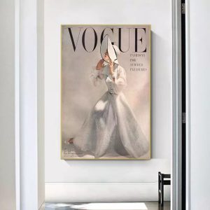cartel de moda vintage vogue