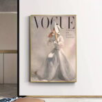 cartel de moda vintage vogue