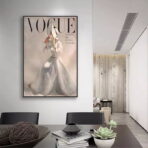 cartel de moda vintage vogue