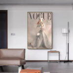 cartel de moda vintage vogue