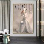 cartel de moda vintage vogue