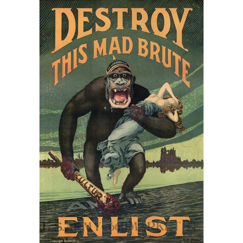 affiche-de-propagande-destroy-this-mad-brute affiche de propagande destroy this mad brute
