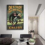affiche de propagande destroy this mad brute
