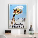 cartel de esqui vintage 1
