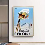cartel de esqui vintage 1