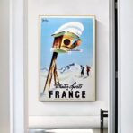 cartel de esqui vintage 1