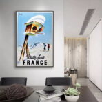 cartel de esqui vintage 1