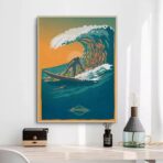 cartel de surf vintage 2