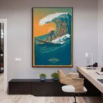 cartel de surf vintage 2