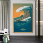 cartel de surf vintage 2