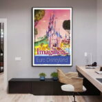cartel vintage de disneyland