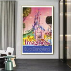 cartel vintage de disneyland