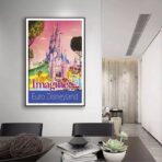 cartel vintage de disneyland