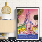 cartel vintage de disneyland