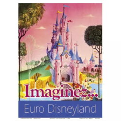 cartel vintage de disneyland