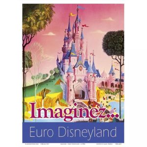cartel vintage de disneyland