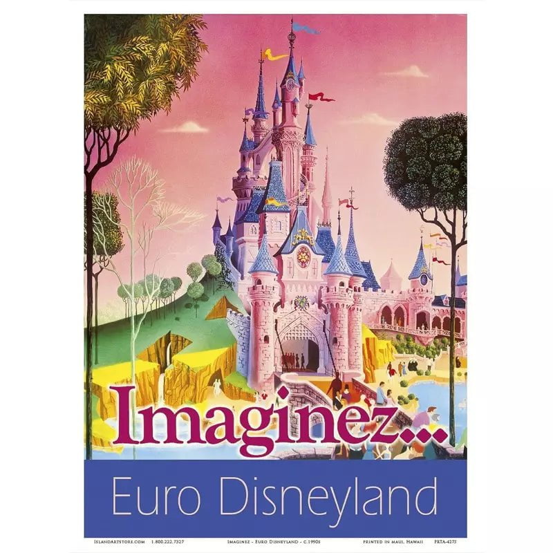 cartel vintage de disneyland cartel vintage de disneyland