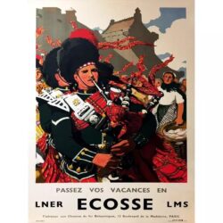 cartel vintage escocia 1